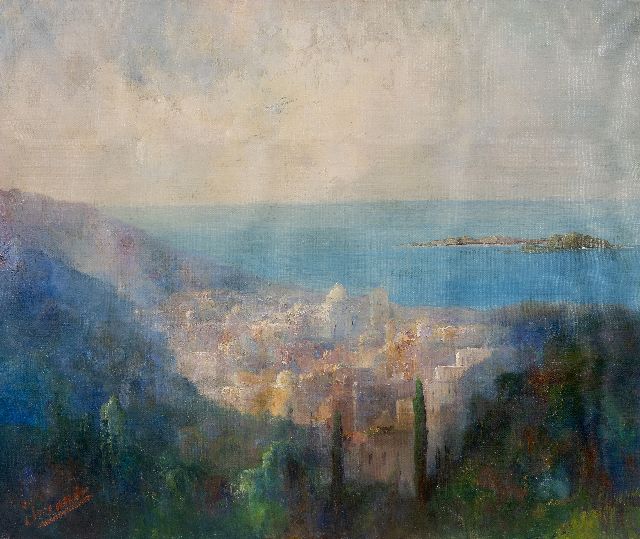 Willem Imandt | Landscape Greek archipel, oil on canvas, 50.5 x 60.5 cm, signed l.l.