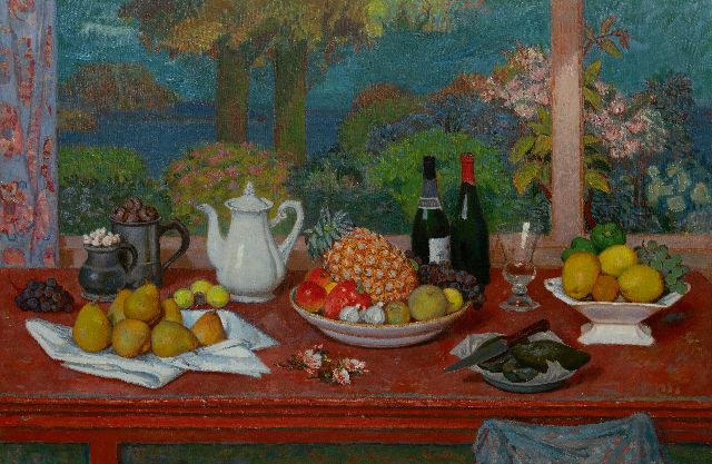 Gé Röling | A table still life, oil on canvas, 99.5 x 150.6 cm, signed l.c.