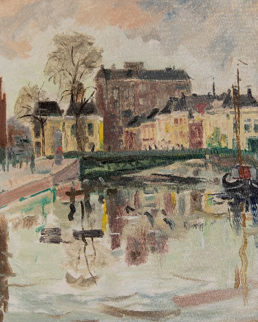 Ben Walrecht | The Steenstilbridge, Groningen, oil on canvas, 50.5 x 40.4 cm, signed on the stretcher and painted in 1938