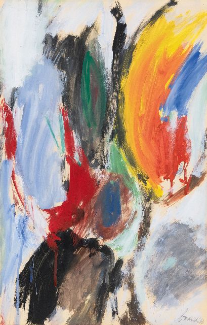 Eugène Brands | Mating butterflies, gouache on paper, 49.2 x 31.1 cm, signed l.r. and dated '63