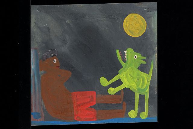 Brown T.  | Without title, acrylic on panel 40.0 x 42.0 cm, signed l.l. with initials