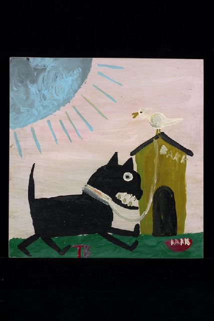 Tim Brown | Bark, acrylic on panel, 40.0 x 40.0 cm, signed b.c. with initials