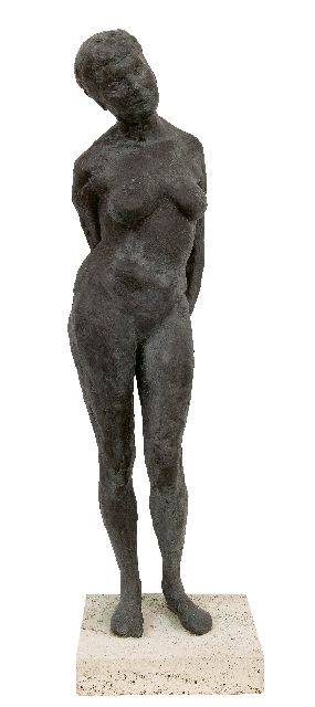 Onbekend 20e eeuw (1e helft)  | Standing nude, bronze 58.0 x 16.7 cm