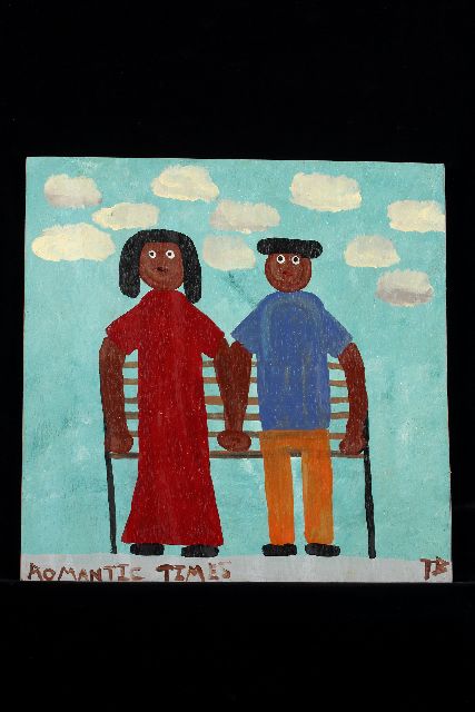 Tim Brown | Romantic times, acrylic on panel, 48.0 x 48.0 cm, signed l.r. with initials