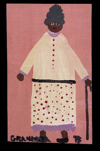 Tim Brown | Grandma, acrylic on panel, 49.0 x 30.0 cm, signed l.r. with initials