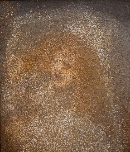 Maris M.  | The bridal veil, oil on canvas 66.5 x 57.5 cm, painted ca. 1905-1915