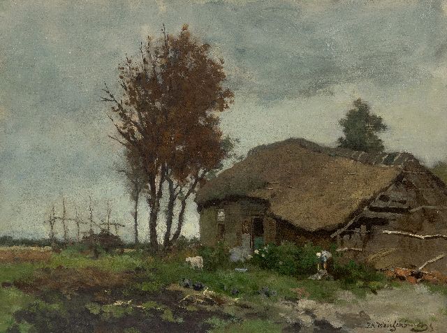 Weissenbruch H.J.  | The old farm, oil on canvas 45.8 x 60.8 cm, signed l.r.