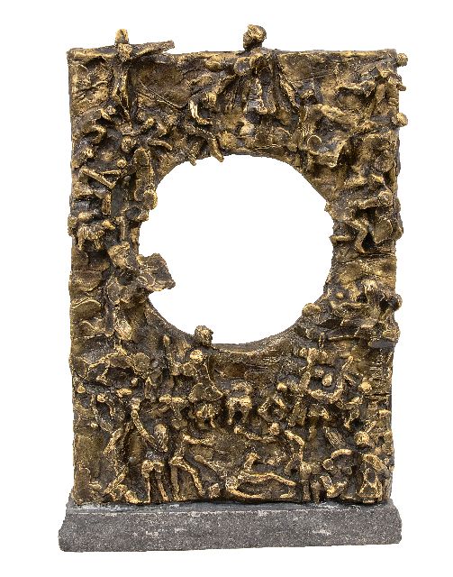 Bakker W.F.  | Bible relief, bronze 45.0 x 29.7 cm, signed c.r.