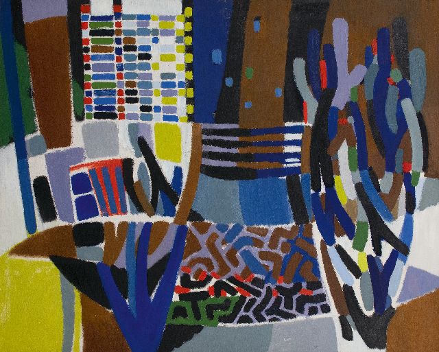 Frieda Hunziker | Curaçao at night, oil on canvas, 99.8 x 124.9 cm, executed 1954