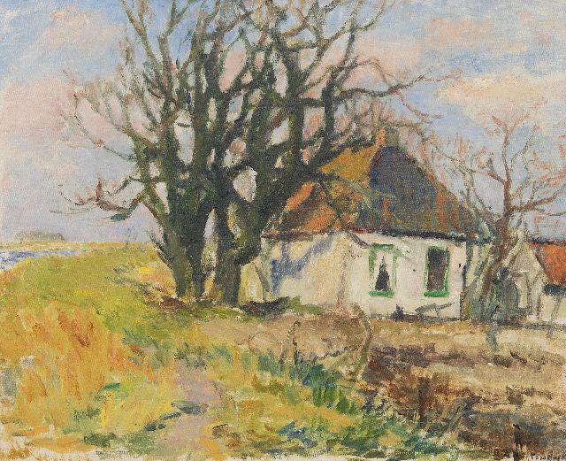 Buytendijk A.F.J.  | 'Blauwbörgje', oil on canvas 52.5 x 64.0 cm, signed l.r.