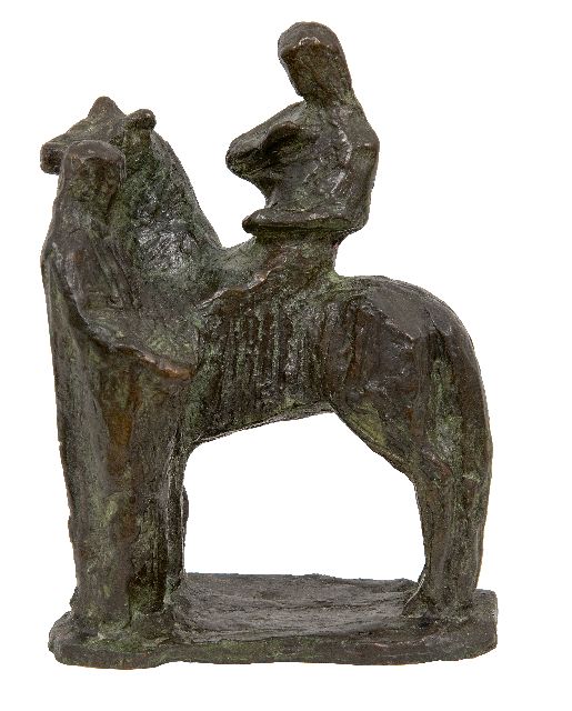 Mari Andriessen | Elizabeth of Hungary, bronze, 18.7 x 14.5 cm