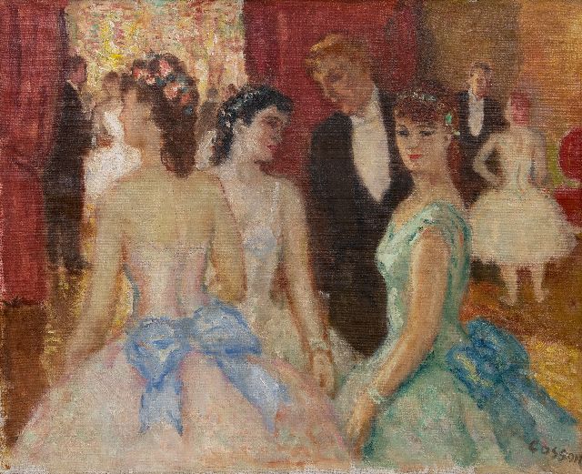 Marcel Cosson | After the ballet performance, oil on canvas, 50.2 x 61.0 cm, signed l.r.