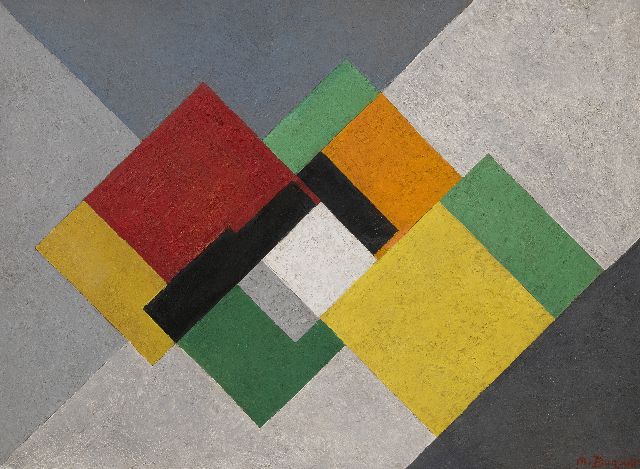 Madeleine Bunoust | Untitled, oil on board, 60.0 x 81.0 cm, signed l.r. and on the reverse and painted circa 1952