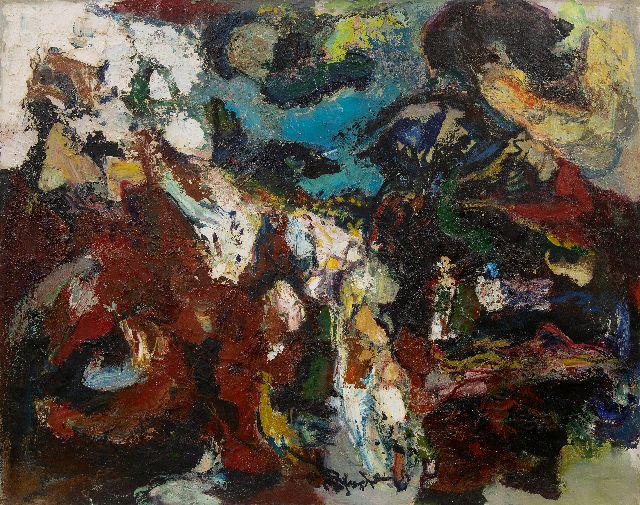 Pieter Defesche | Lyrical landscape, oil on canvas, 75.3 x 96.2 cm, signed l.c. and dated '62