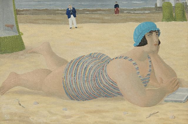 Ferdinand Erfmann | The snapshot, oil on canvas, 40.0 x 60.0 cm, signed l.l. with initials and dated 1955