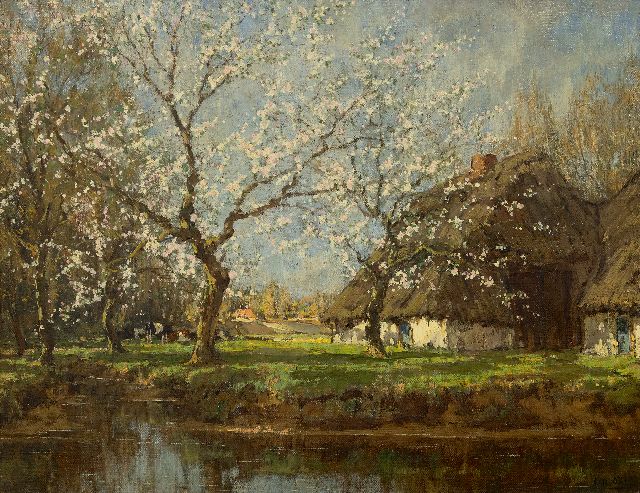 Arnold Marc Gorter | Farm in springtime, oil on canvas, 50.7 x 65.7 cm, signed l.r.