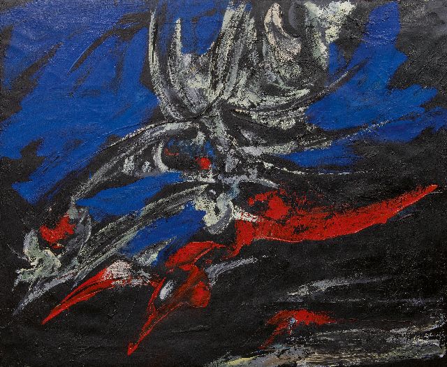 Anton Rooskens | Composition, oil on canvas, 100.0 x 120.5 cm, to be dated 1960-61