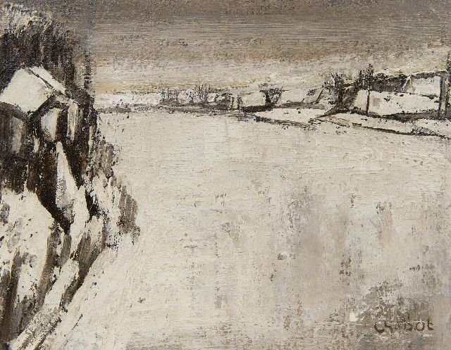 Henk Chabot | Winter 1944/1945, oil on paper laid down on panel, 24.5 x 30.7 cm, signed l.r. and painted ca. 1944, without frame