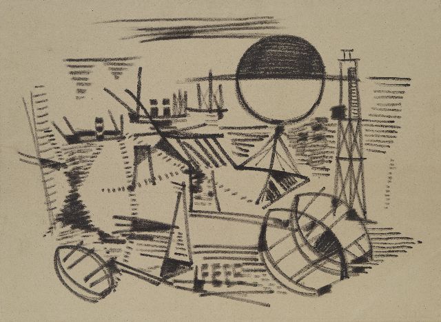Frieda Hunziker | -, black chalk on paper, 57.9 x 79.3 cm