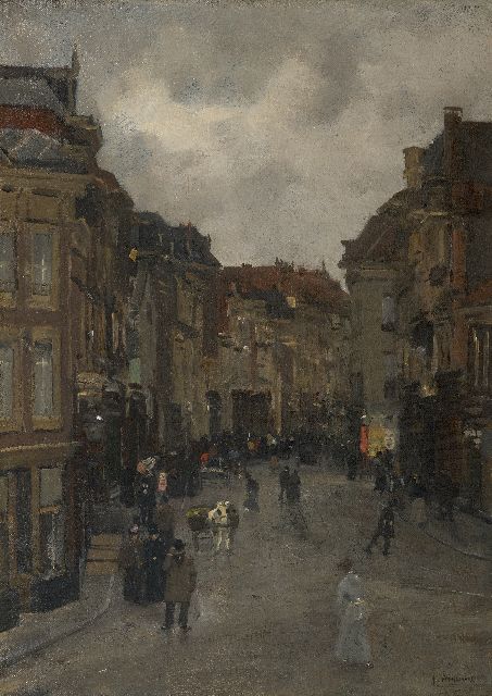 Floris Arntzenius | A view of The Hague, oil on canvas, 36.5 x 50.9 cm, signed l.r.