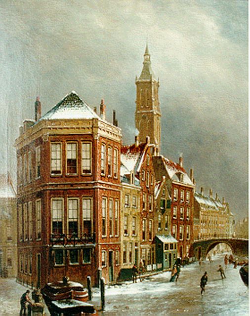 Oene Romkes de Jongh | View of 't Kolkje, Amsterdam, oil on canvas, 67.0 x 54.0 cm, signed l.l.