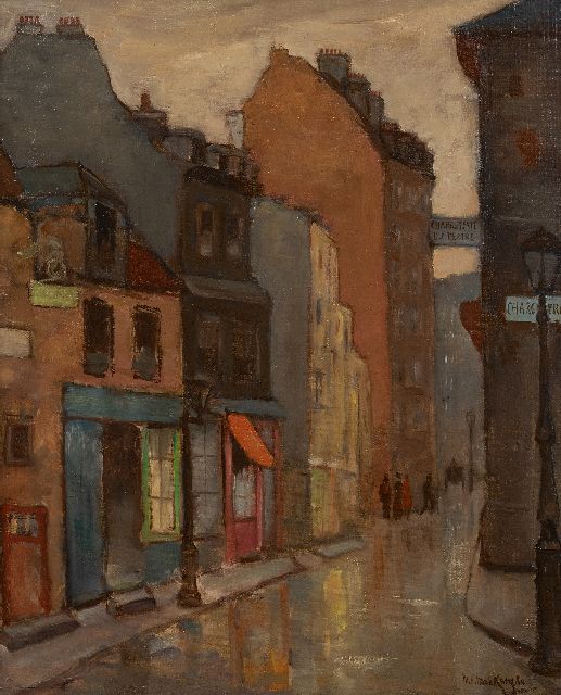 Marie Henri Mackenzie | Street in Montmartre, oil on canvas, 55.2 x 46.4 cm, signed l.r.