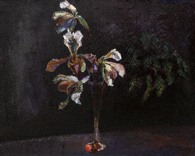 Jan Sluijters | Orchids in glass vase, oil on canvas, 54.5 x 65.5 cm, signed u.r.