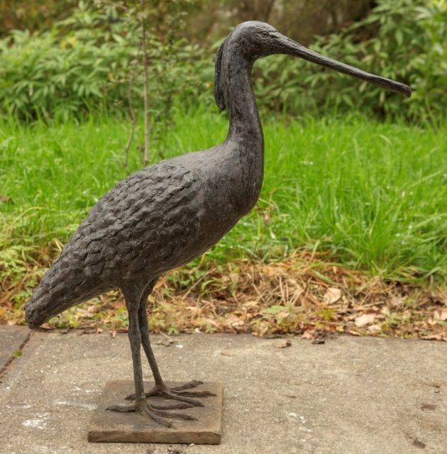 Peter Petersen | Spoonbill, bronze, 61.0 x 63.0 cm, signed on the base with monogram