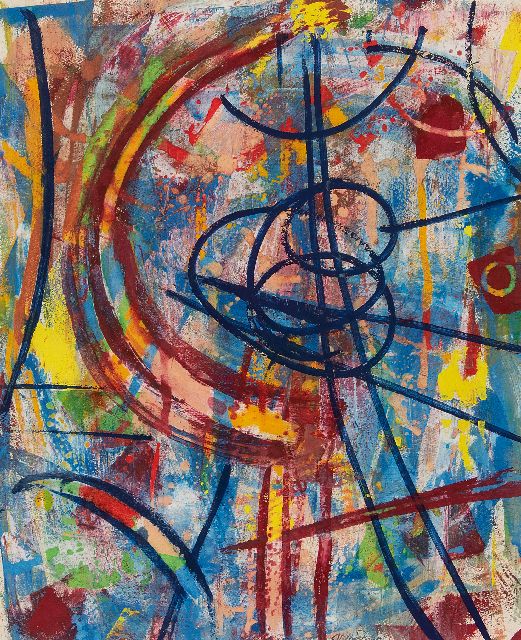 Willy Boers | Untitled, gouache on paper, 44.5 x 36.5 cm, signed l.c. and painted ca. 1950