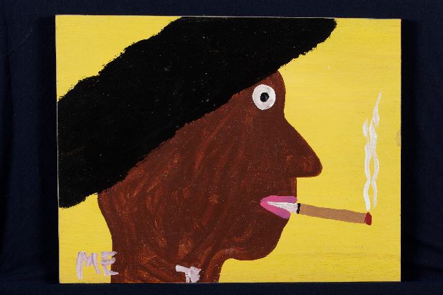 Tim Brown | Me, acrylic on panel, 36.7 x 47.6 cm, signed l.c. with initials