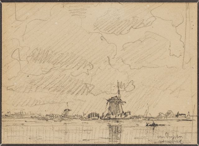 Dongen C.T.M. van | -, chalk on paper 9.8 x 13.3 cm, signed l.r.