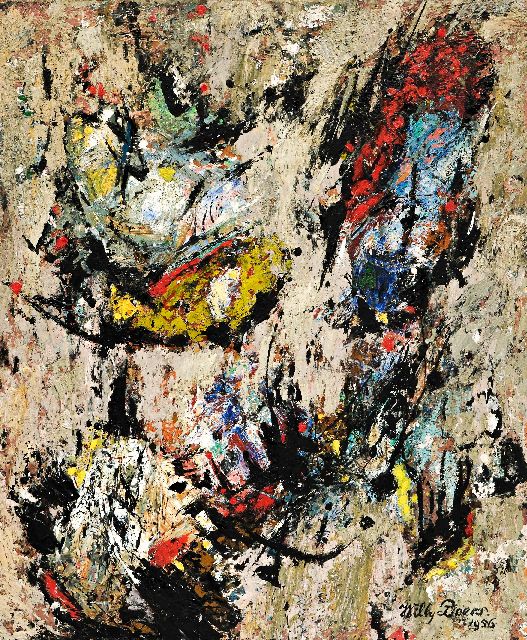 Willy Boers | Untitled, oil on board, 60.0 x 50.0 cm, signed l.r. and dated 1956