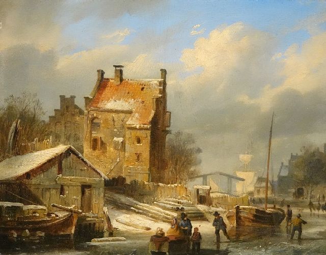 Cornelis Springer | -, oil on panel, 19.0 x 24.0 cm, signed l.c. and dated '44