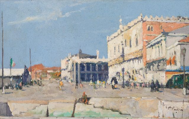 Leendert van der Vlist | -, oil on canvas, 32.7 x 50.4 cm, signed l.r.