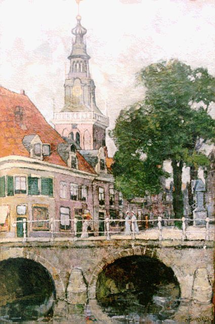 Dankmeijer C.B.  | A view of Alkmaar, oil on canvas 60.2 x 40.4 cm, signed l.r.