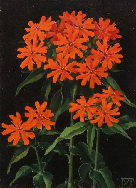 Voerman jr. J.  | -, oil on canvas laid down on board 18.0 x 13.0 cm, signed l.r. with mon