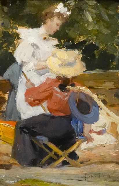 August van Voorden | -, oil on paper, 20.5 x 13.5 cm, signed l.r.