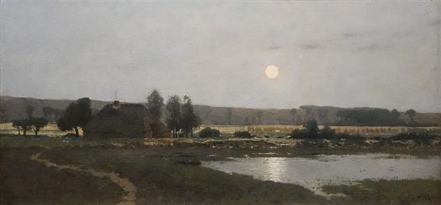 Derk Wiggers | -, oil on canvas, 40.5 x 80.5 cm, signed l.r. and executed ca. 1895