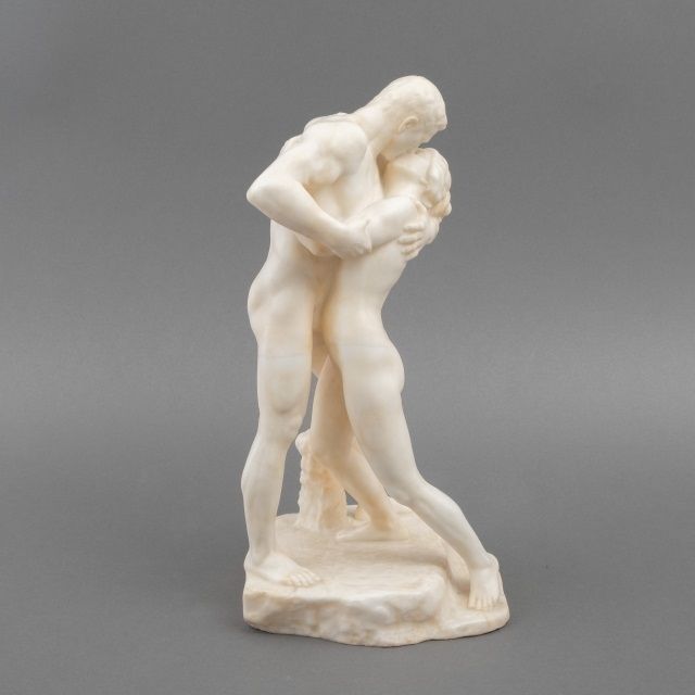 Lepcke F.  | The kiss, marble 44.0 cm