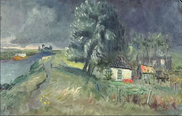 Altink J.  | -, oil on canvas 40.0 x 61.0 cm, signed l.l. and dated '36