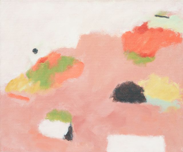 Eugène Brands | Landscape with geometric elements, oil on canvas, 49.9 x 60.1 cm, signed l.l. and on the reverse dated 1978