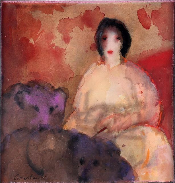 Constant (Constant Anton Nieuwenhuijs)   | -, watercolour on paper 46.0 x 44.5 cm, signed l.l.