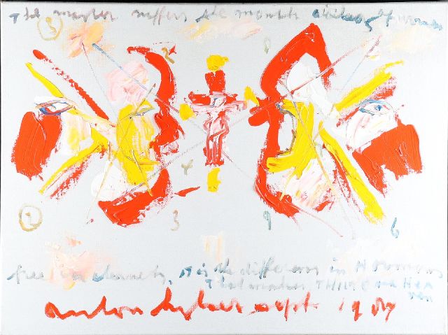 Anton Heyboer | Consultation, acrylic on canvas, 60.0 x 80.2 cm, signed l.c. and dated 1987