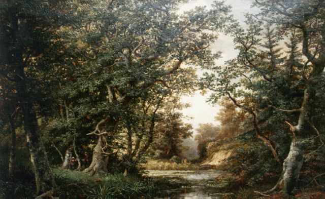 Jan Hermanus Melcher Tilmes | 'Wodanseiken' near Doorwerth, oil on canvas, 64.9 x 92.5 cm, signed l.r.