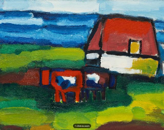 Benner G.  | Farm yard, oil on canvas 60.0 x 75.2 cm, signed on the reverse