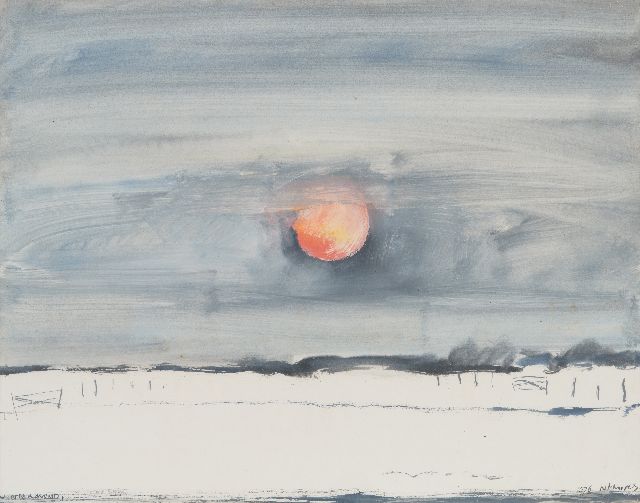 Onbekend | -, gouache on paper, 50.0 x 64.0 cm, gesigneerd onduidelijk