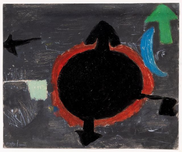 Eugène Brands | -, gouache on paper, 15.0 x 18.0 cm, signed l.l. and dated 10/8/50