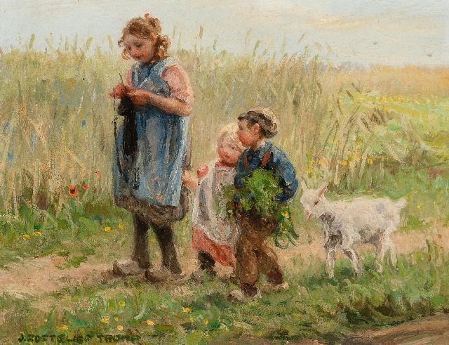 Jan Zoetelief Tromp | -, oil on panel, 24.4 x 32.4 cm, signed l.l.