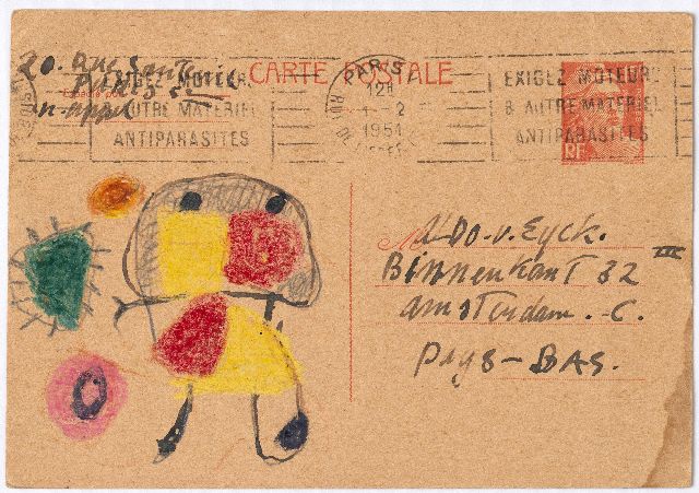 Karel Appel | -, pencil on paper, 10.2 x 14.8 cm