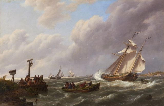 Johannes Hermanus Koekkoek | -, oil on canvas, 52.5 x 80.0 cm, signed l.l. and dated 1844